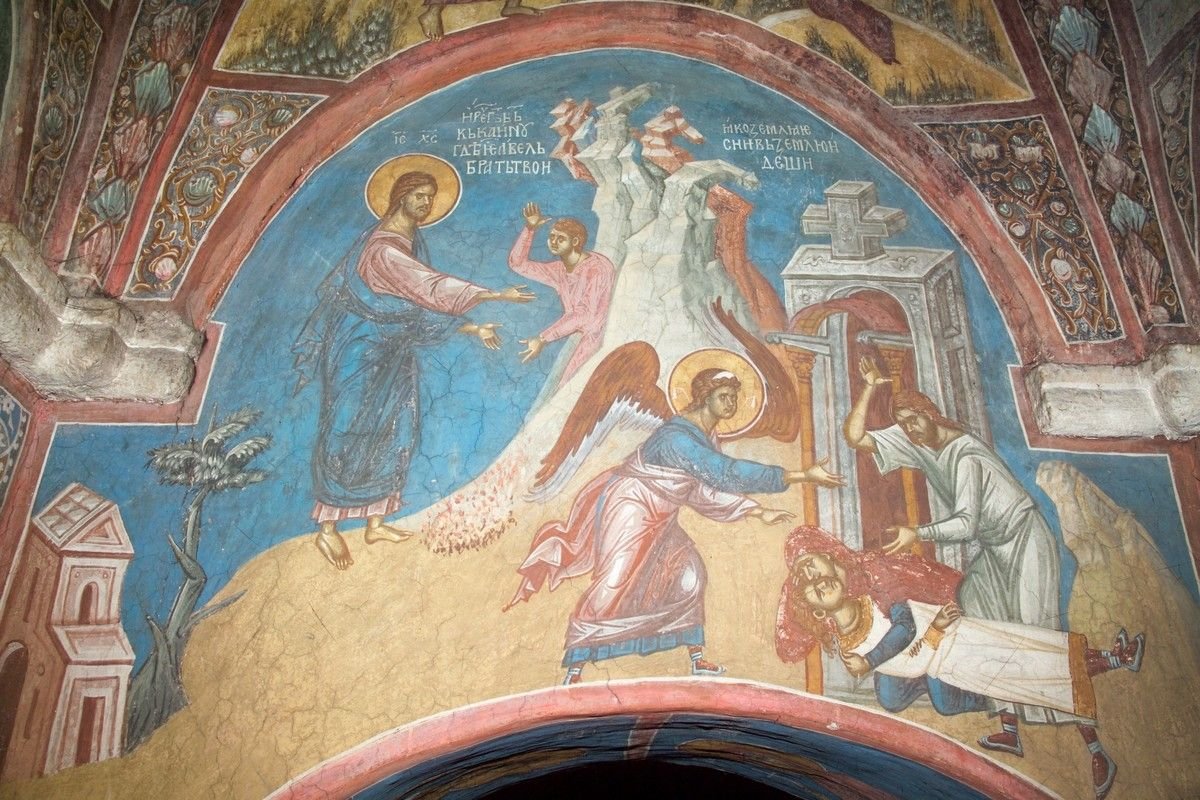 Каин и Авель икона фреска