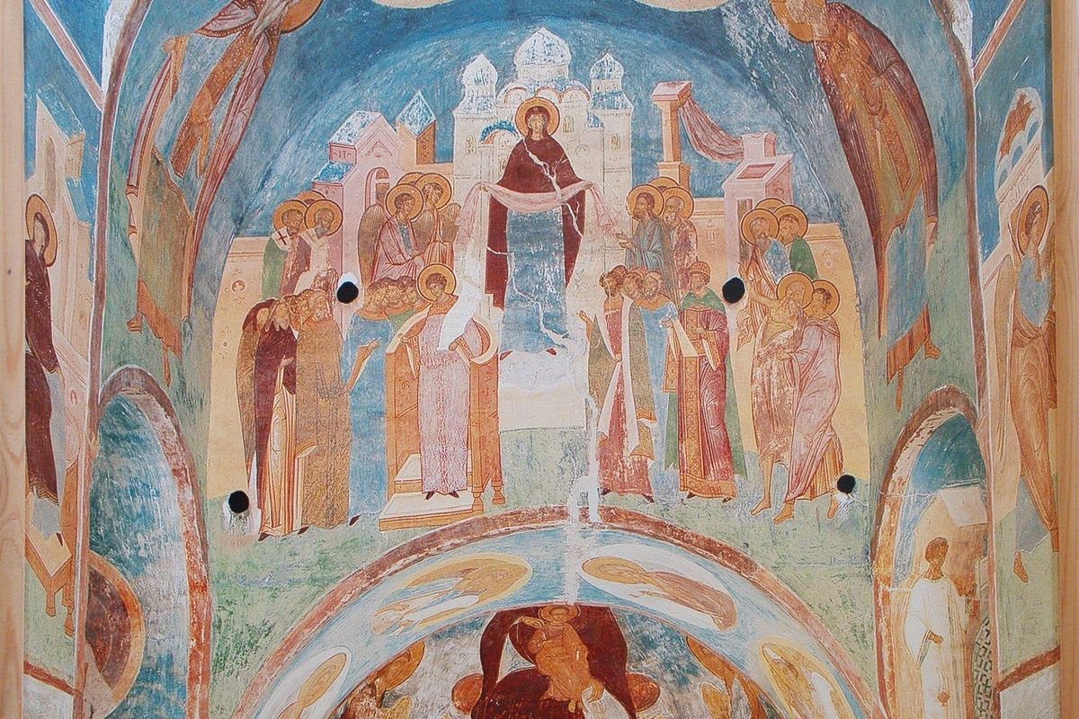 Фрески Ферапонтова монастыря Покров Богоматери