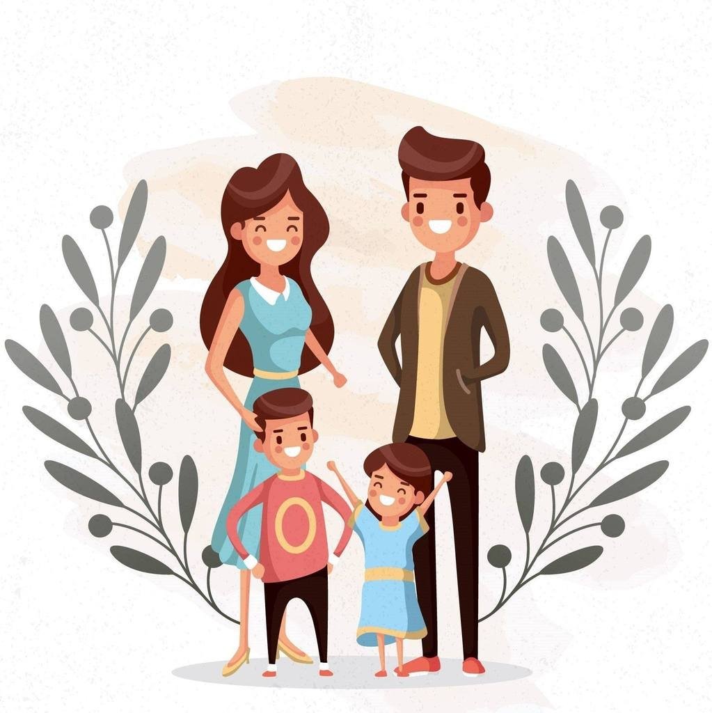 Семья векторный рисунок