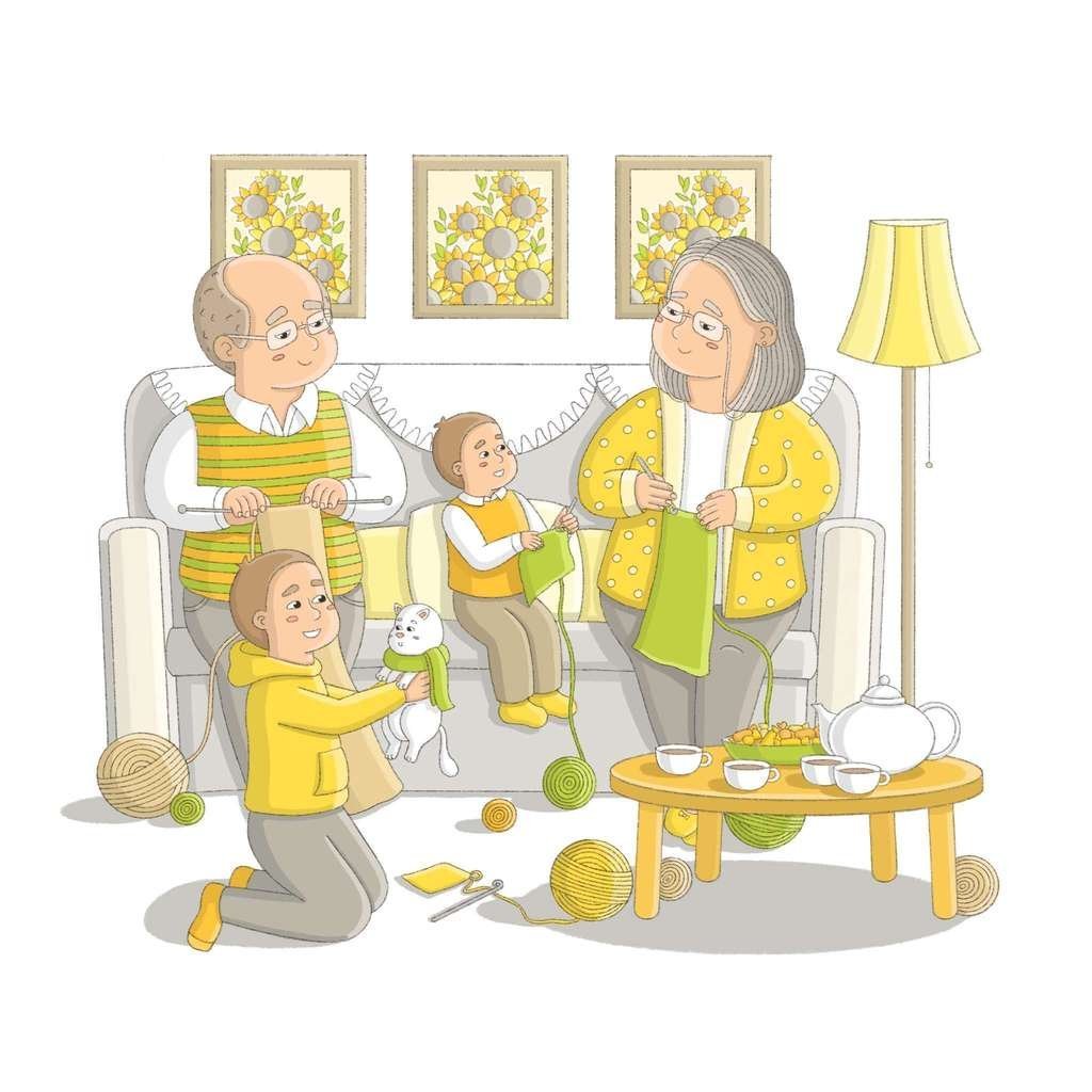 Открытки семья и дети