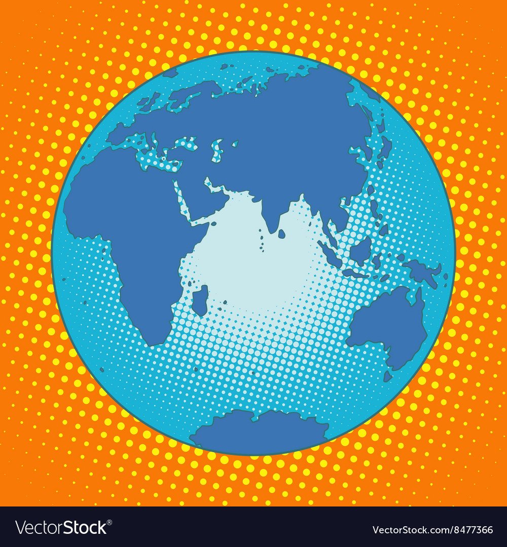 Глобус Евразия и Африка