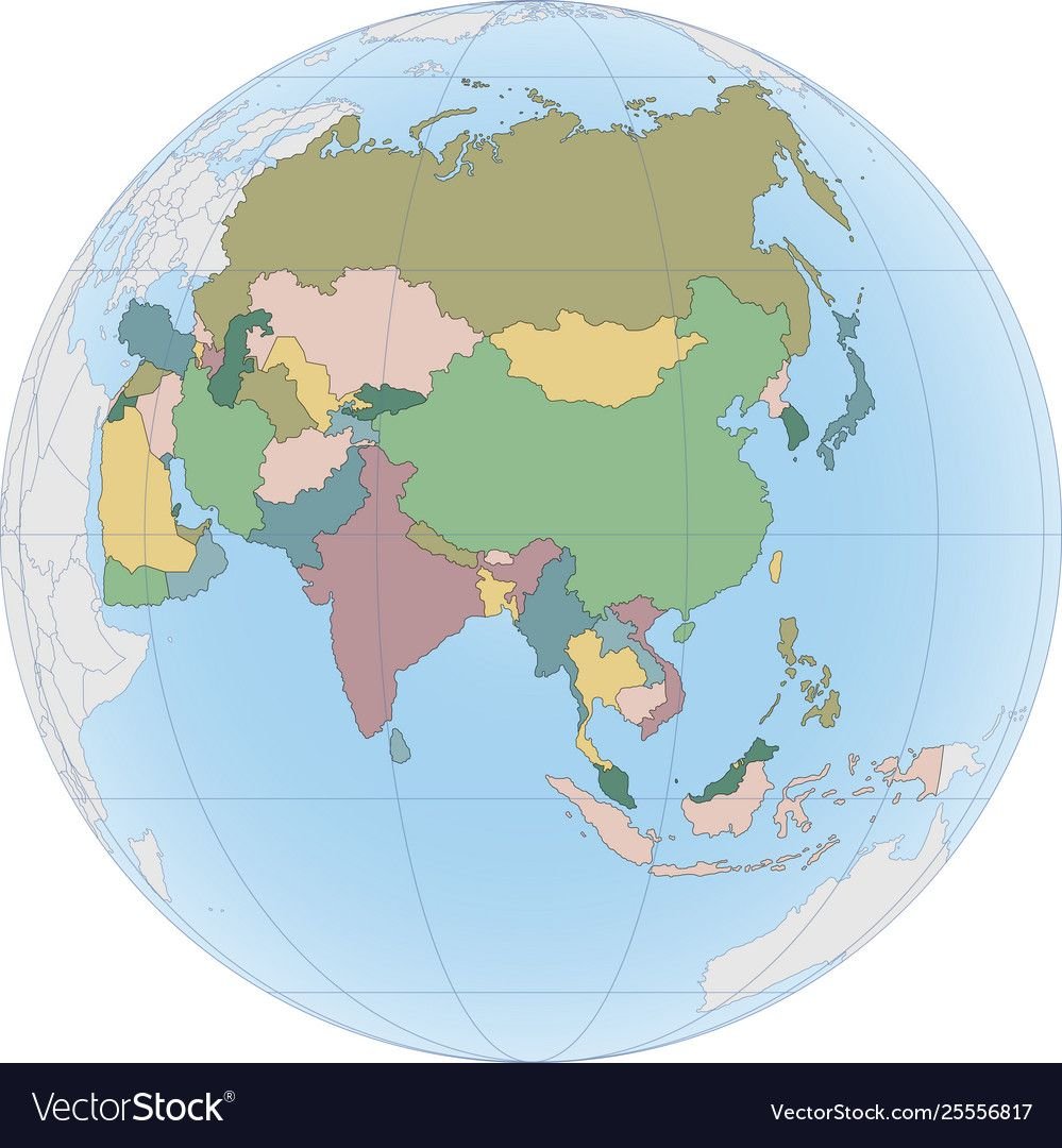 Азия на глобусе