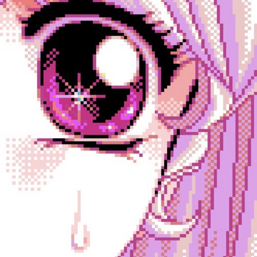 Аниме глаза пиксель арт