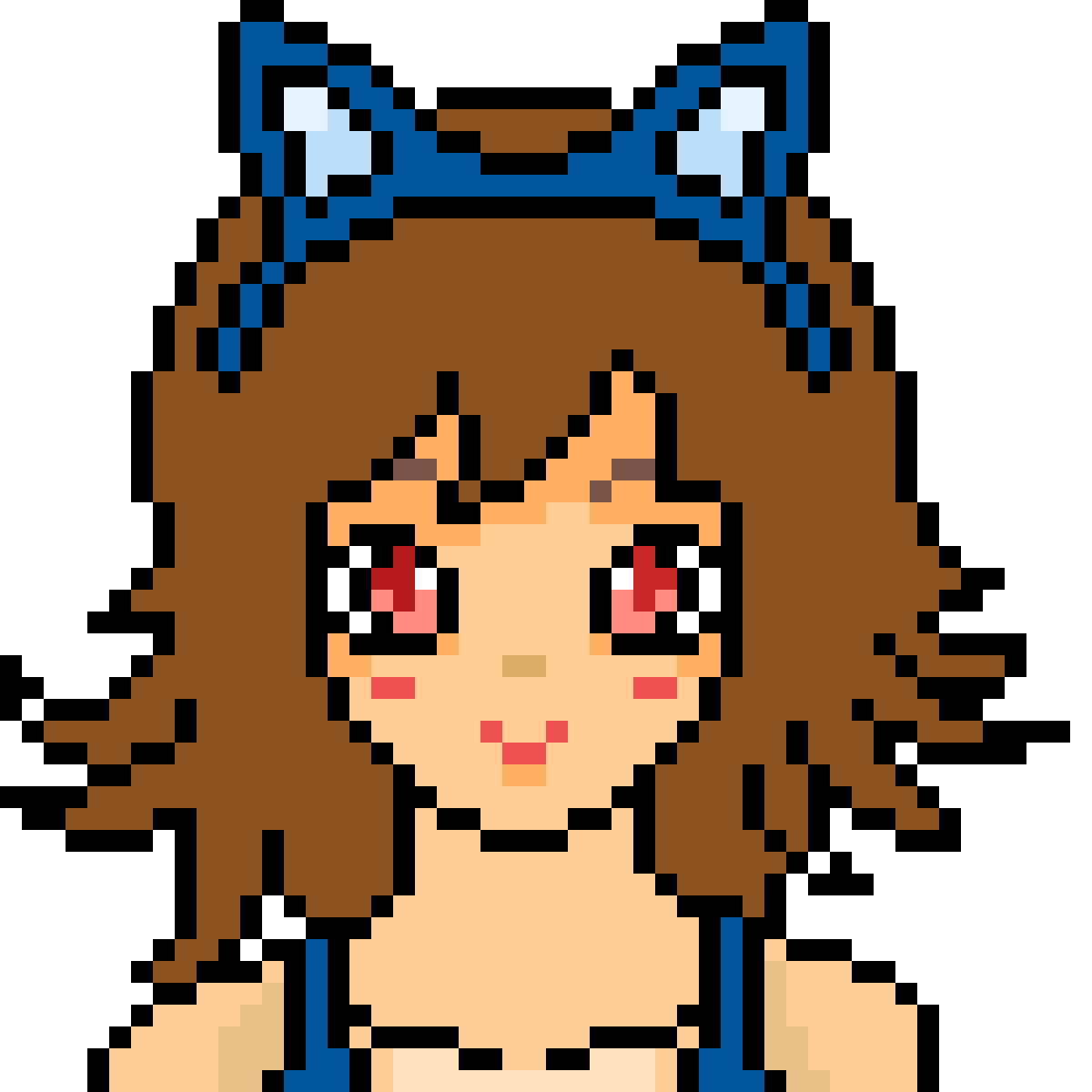 Пиксель девушка