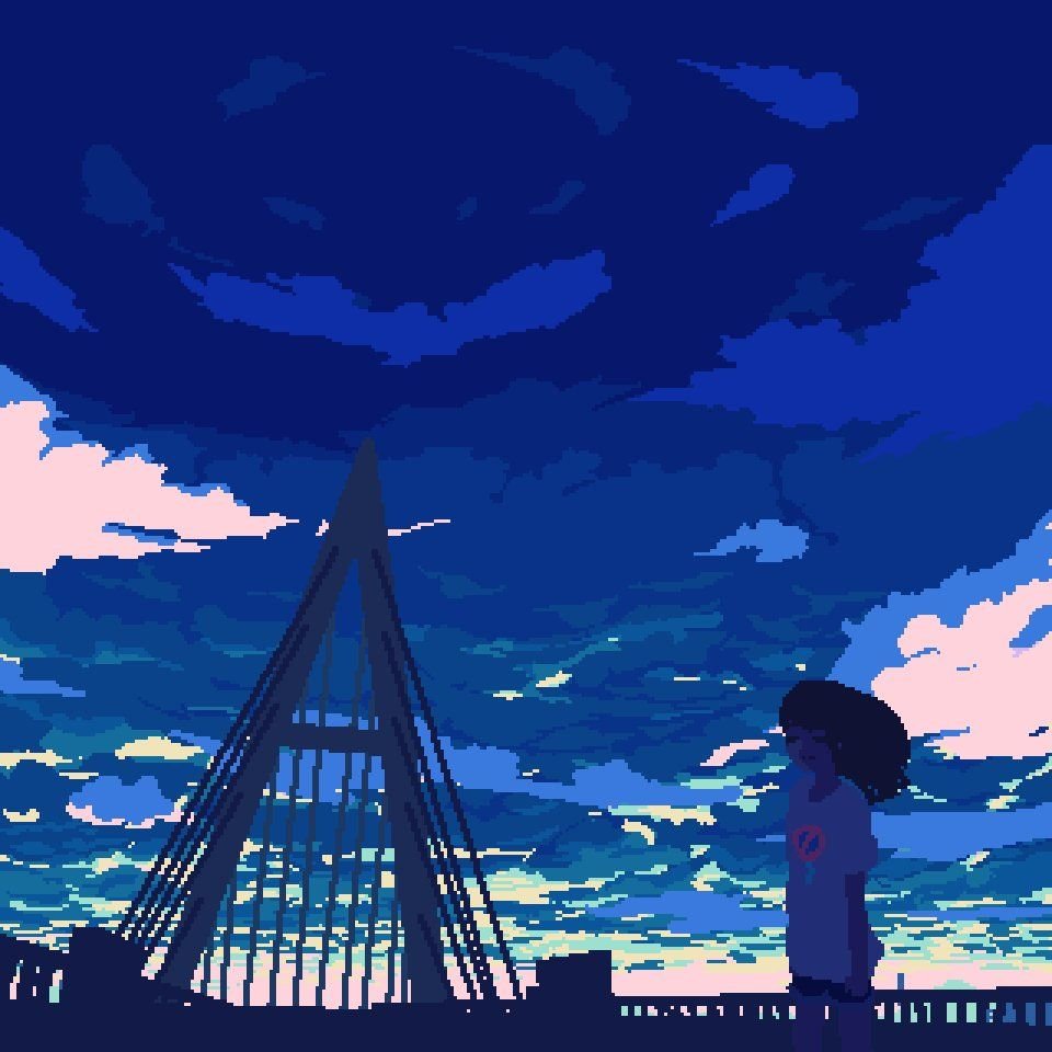 Пиксельные анимации аниме