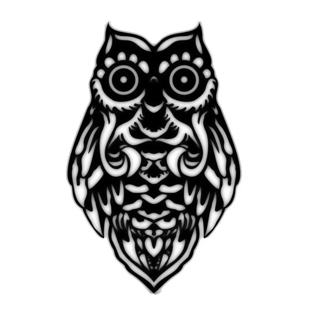 Сова тату эскиз