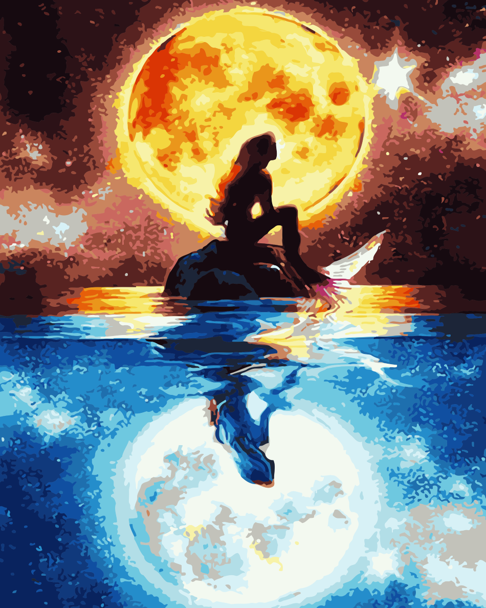 Луна рисунок