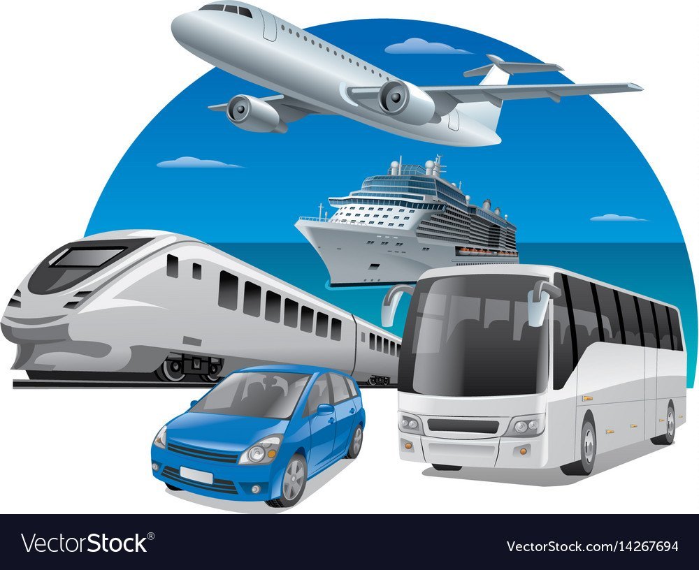 Виды транспорта для путешествий