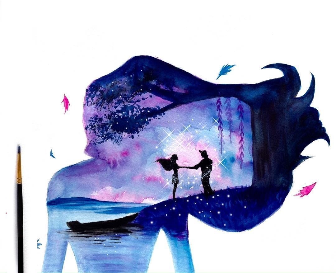 Рисунки гуашью