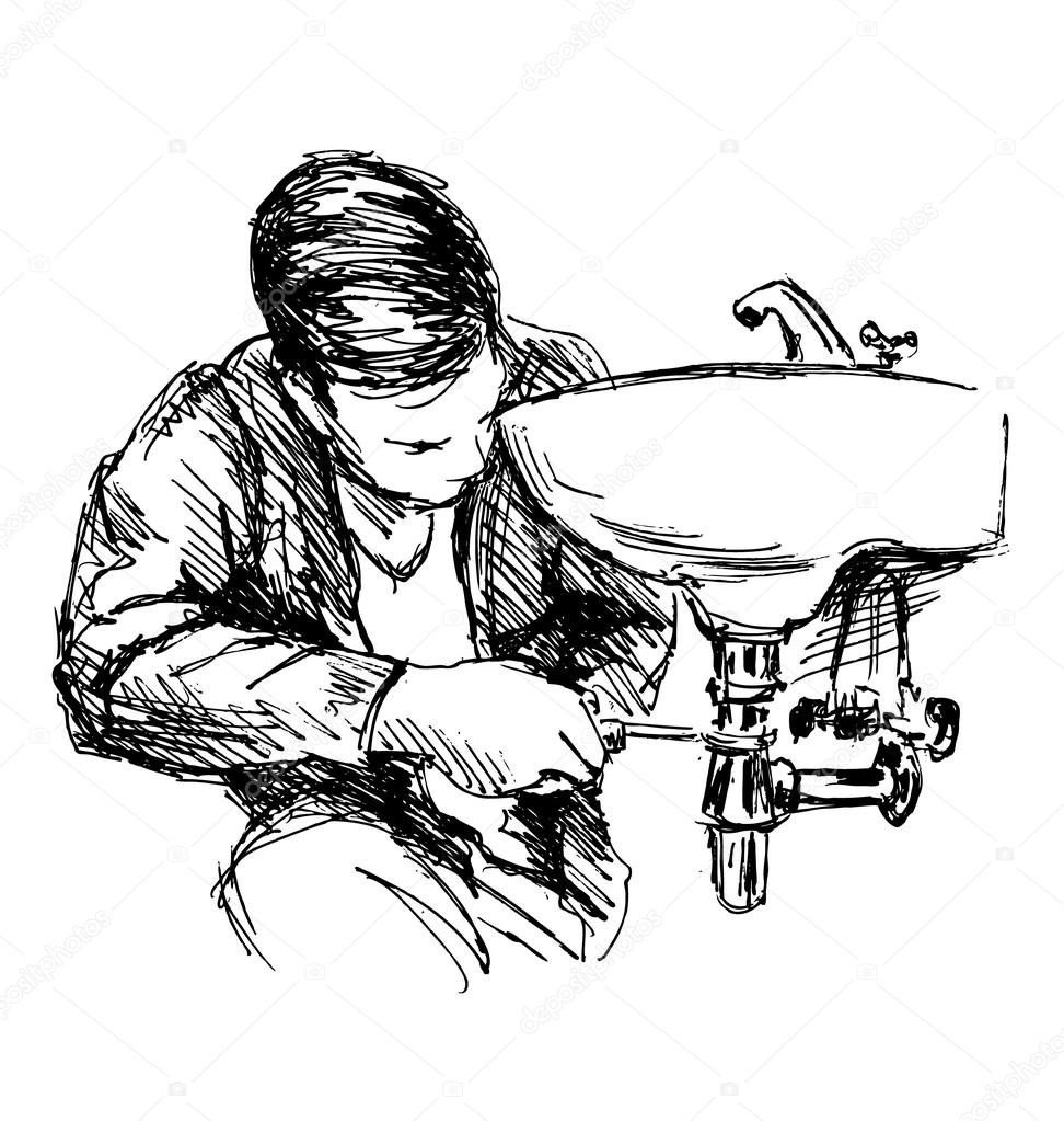 Сантехника набросок