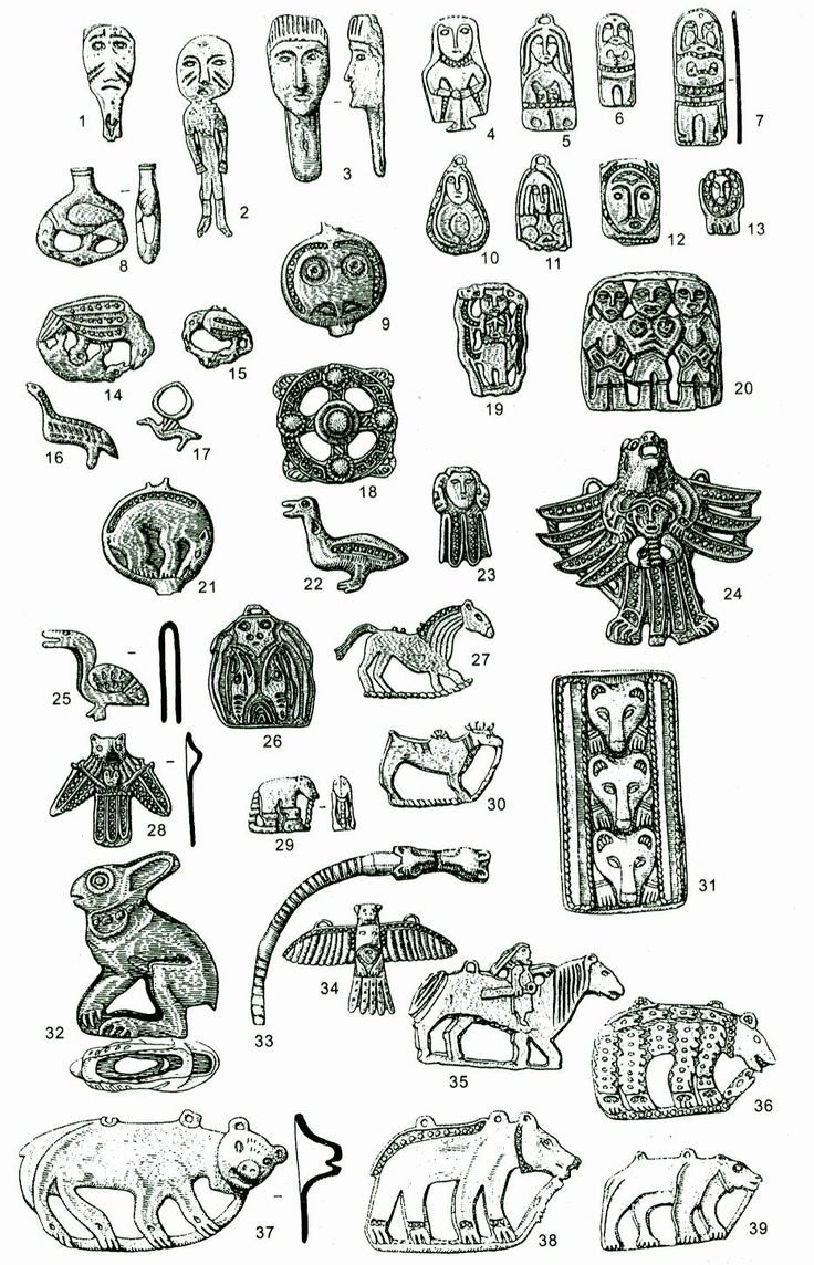 Пермский звериный стиль украшения