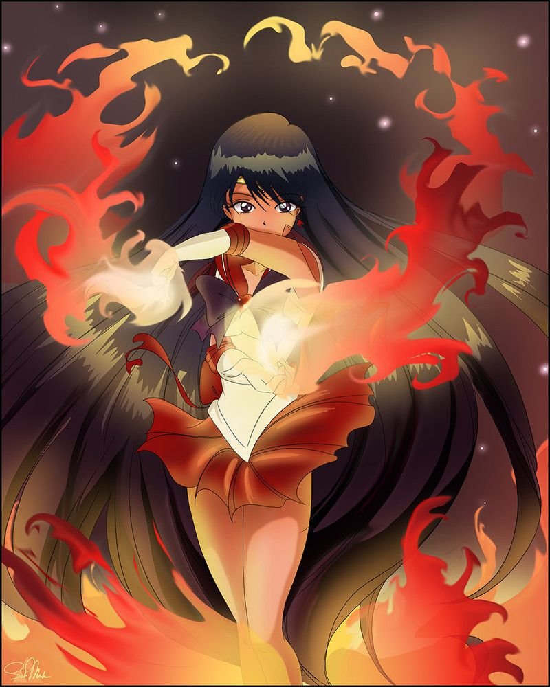 Сейлор Марс в огне