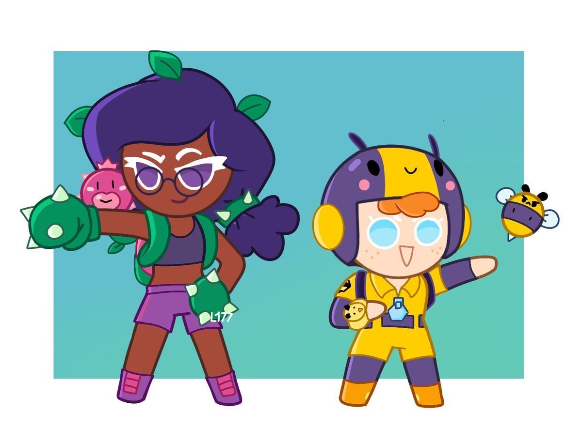 Аниме Brawl Stars Биби и Сэнди
