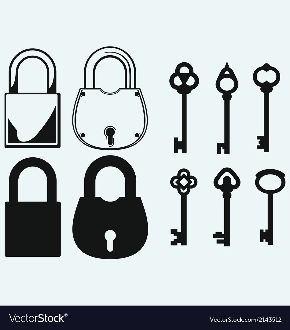 Трафарет замок на дверь