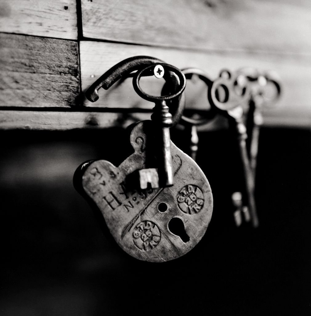 Красивый замок с ключиком