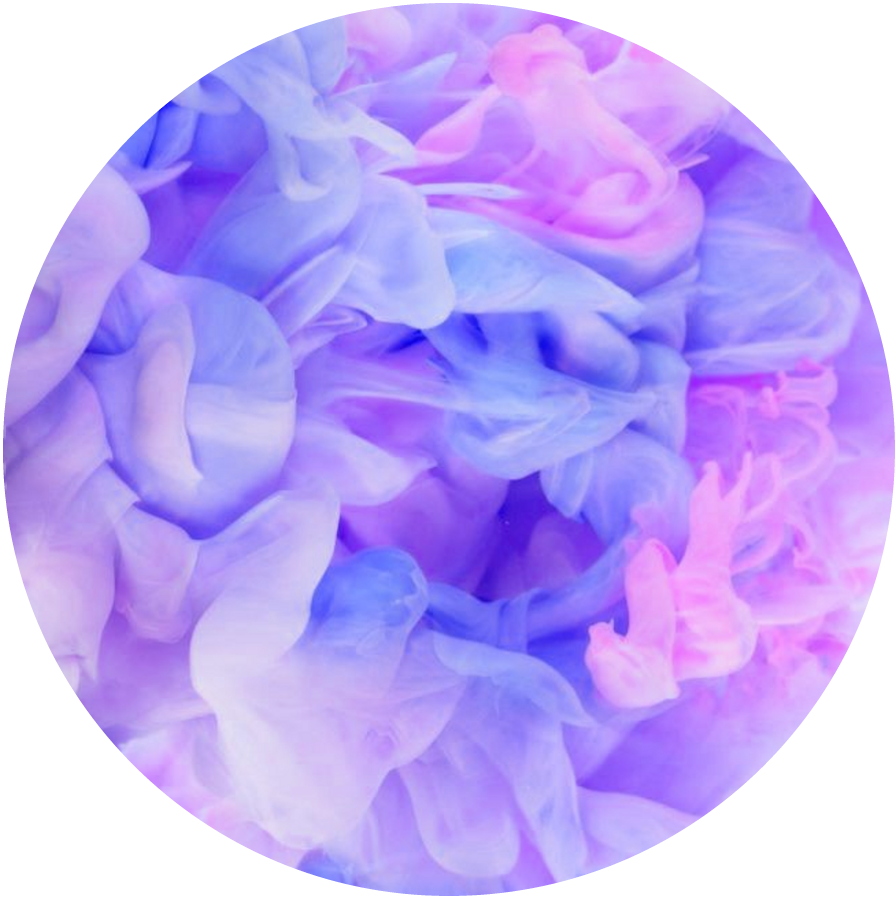 Фиолетовый цветочек в круге