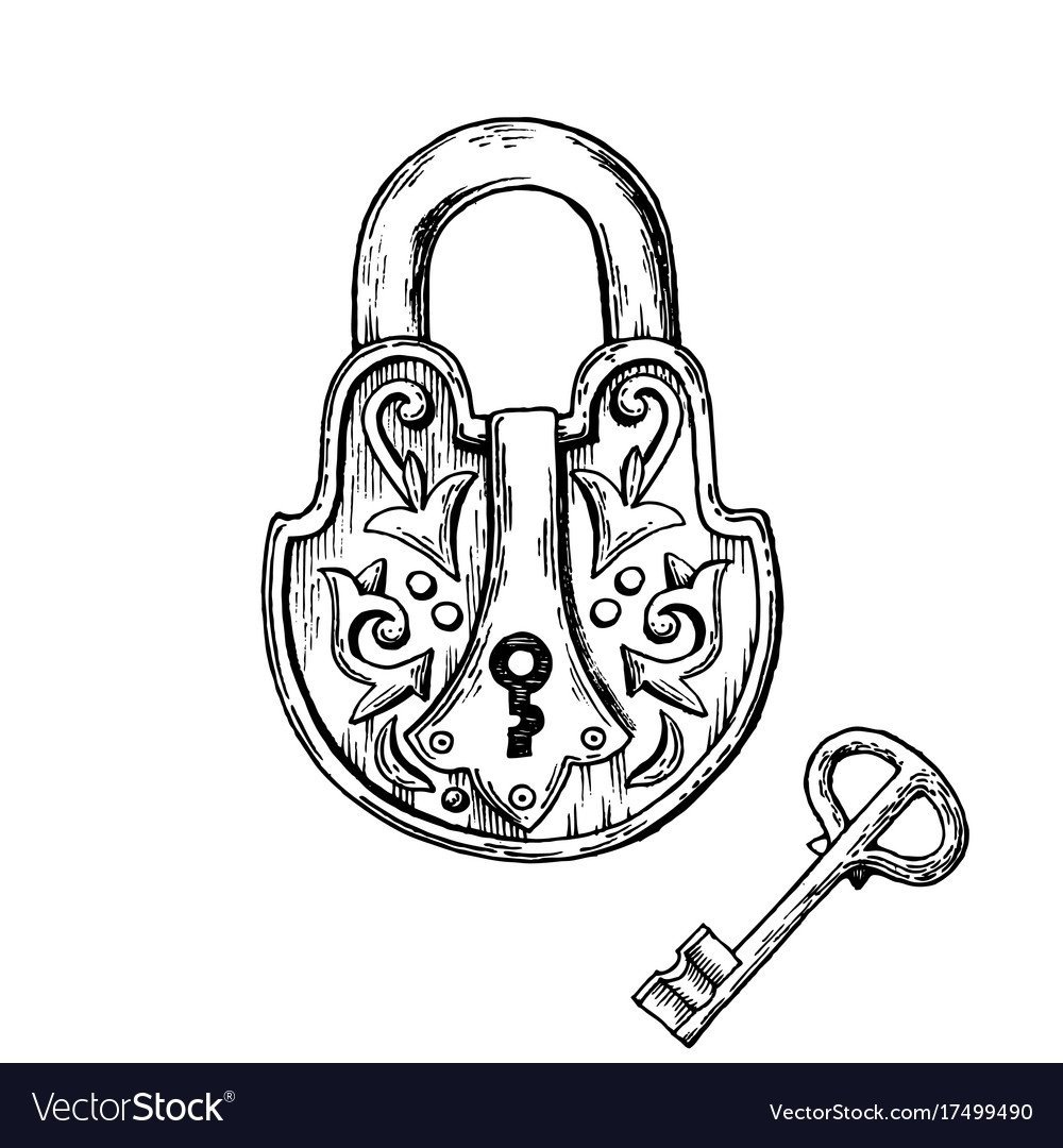 Замок навесной старинный