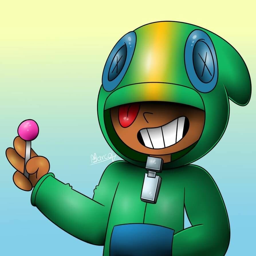 Леон арт Brawl Stars