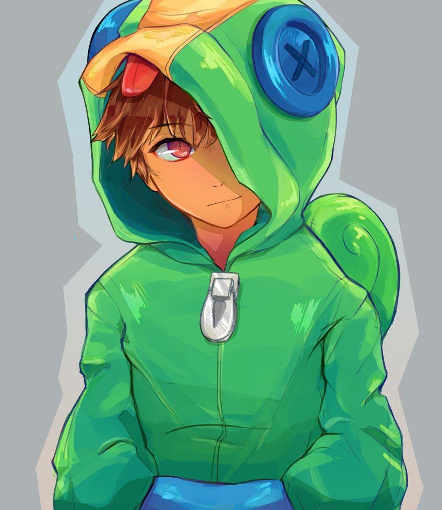 Леон арт Brawl Stars