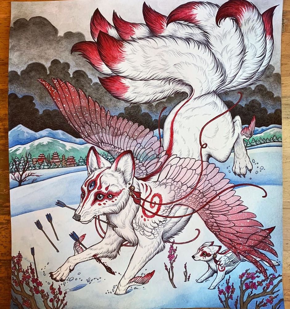 Кицунэ японская мифология лиса