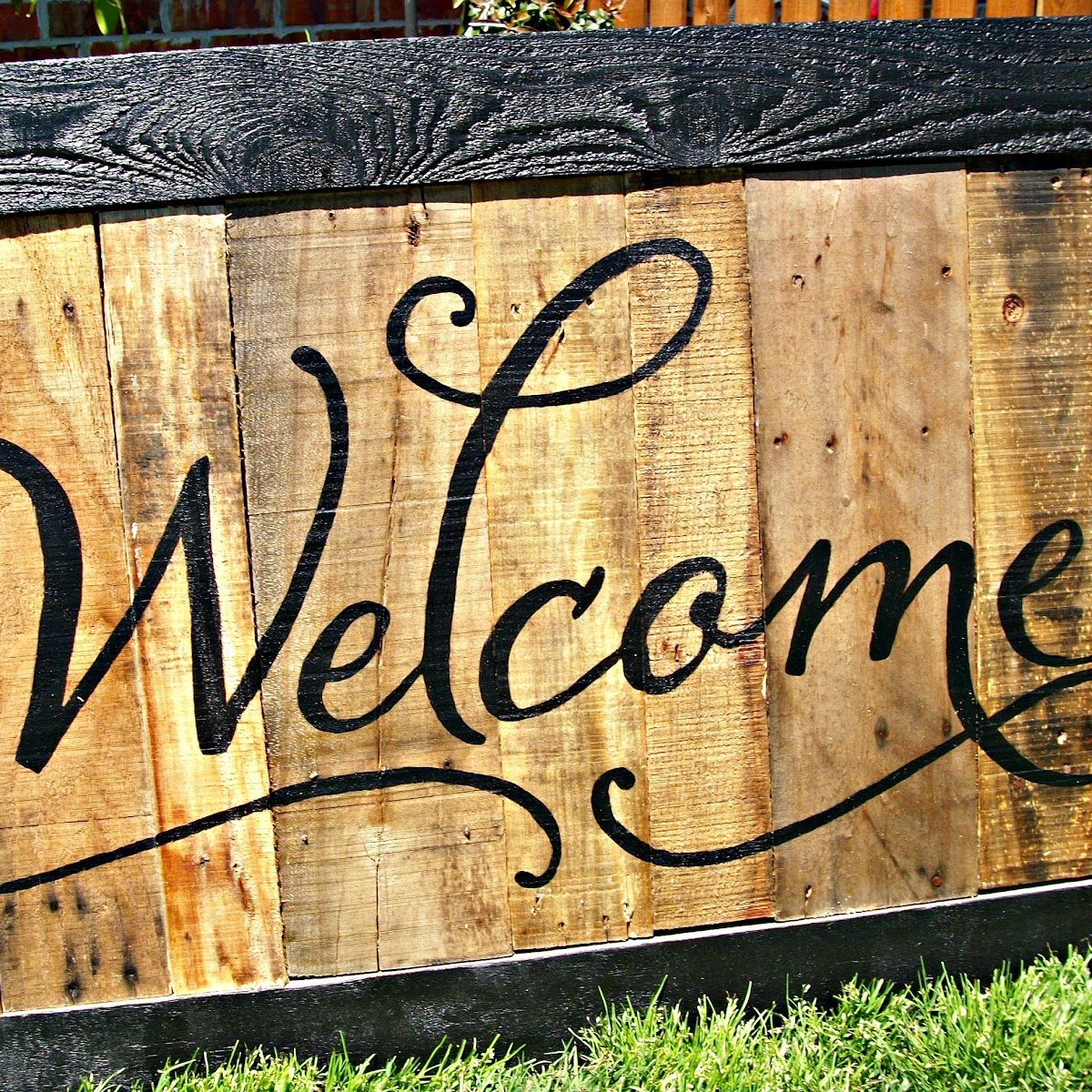 Красивая надпись Welcome