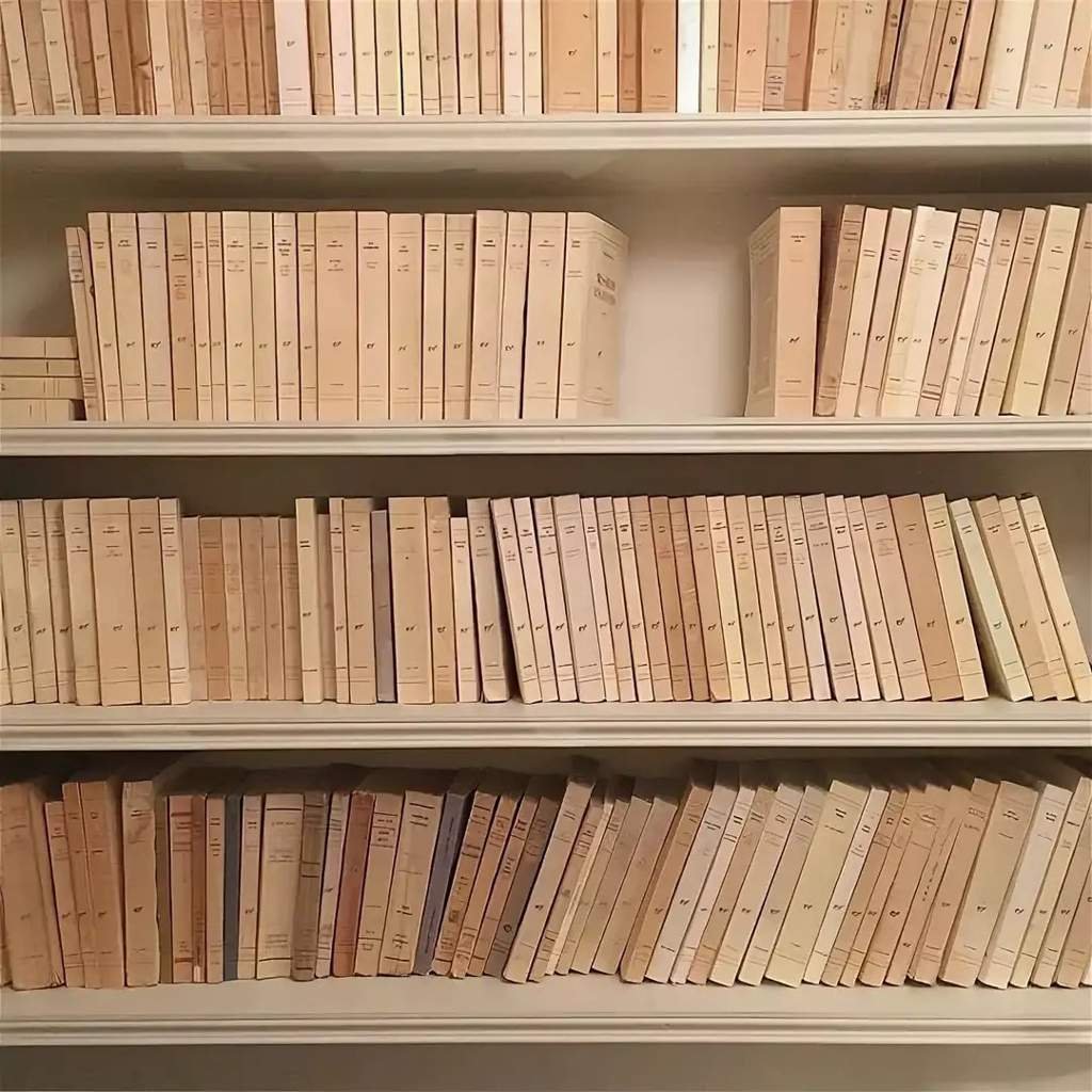 Книги Эстетика бежевый