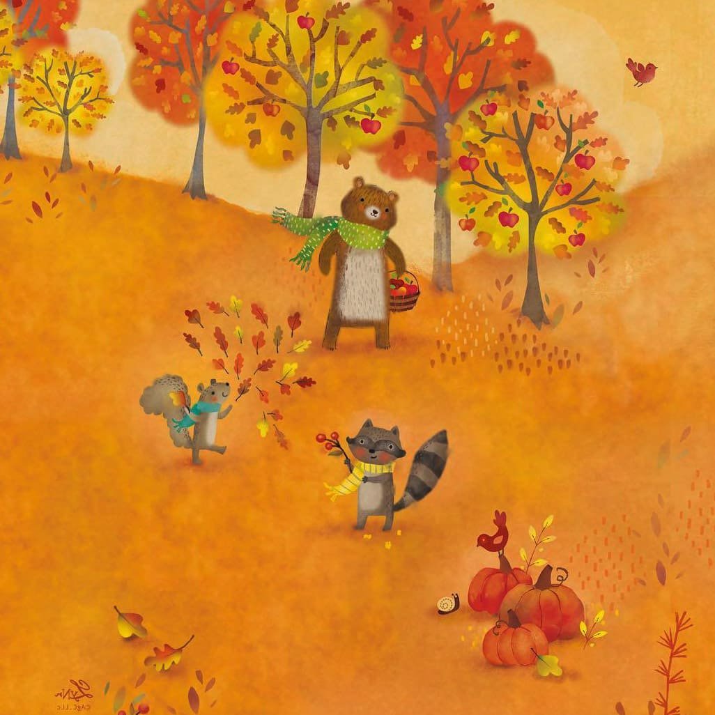 Маленькие осенние рисунки