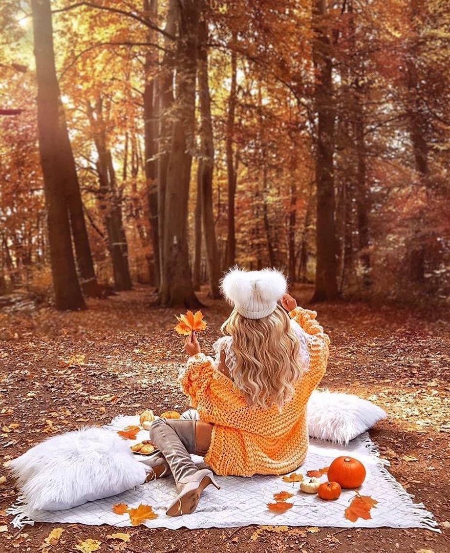 Теплая осенняя фотосессия