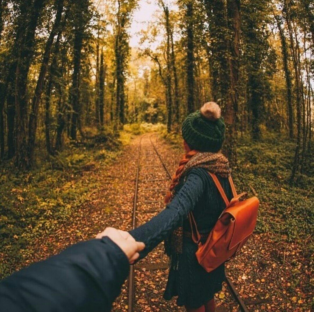 Пара в лесу