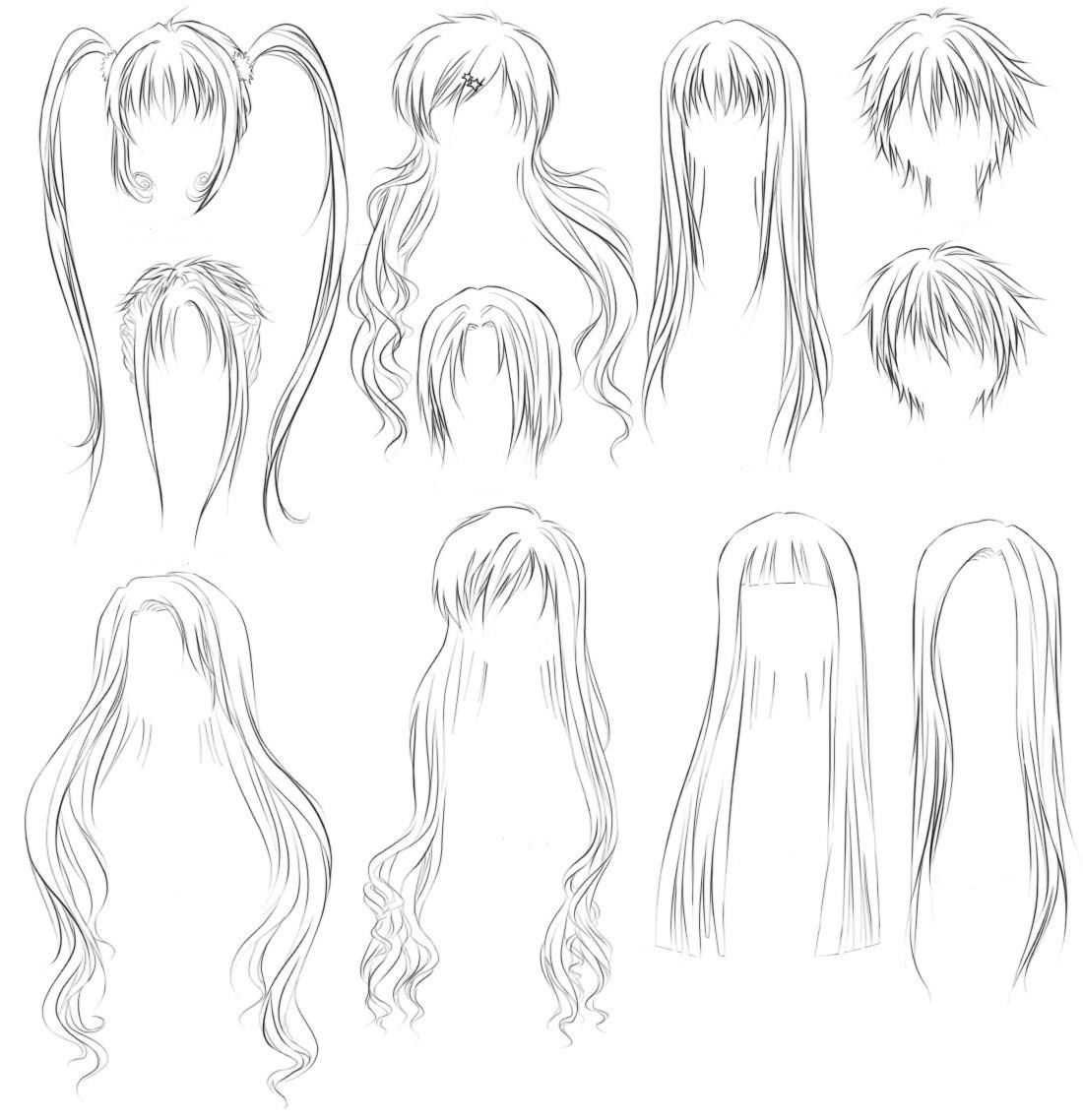 Аниме волосы