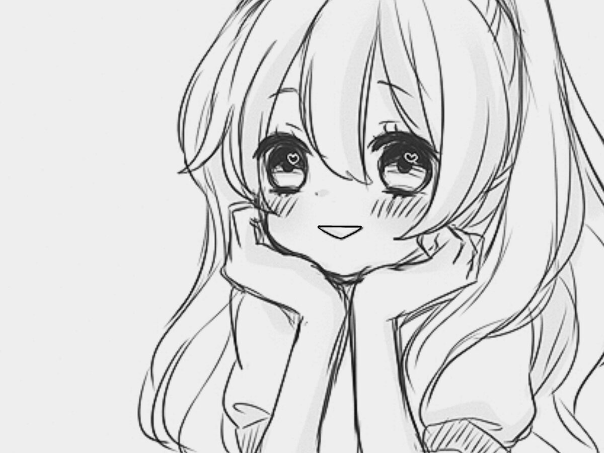Аниме рисунки карандашом