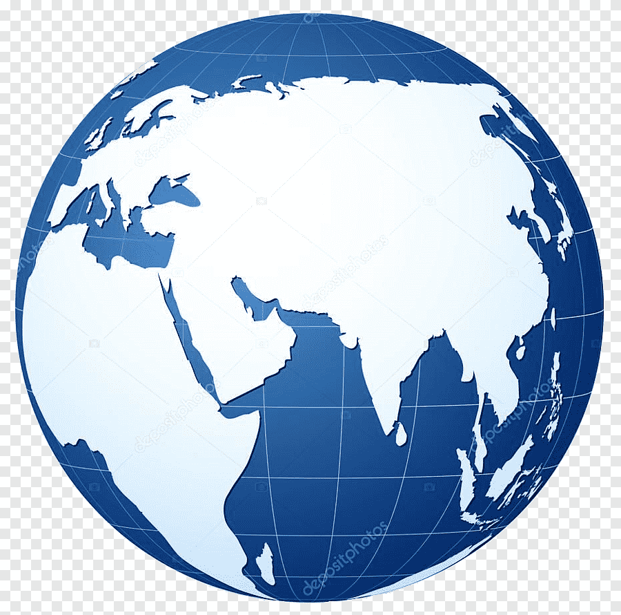 Земной шар голубой