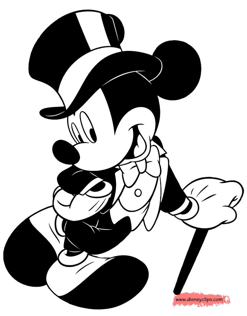 Микки Маус черный