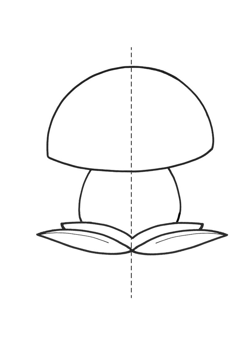 Дорисовать вторую половину по клеточкам
