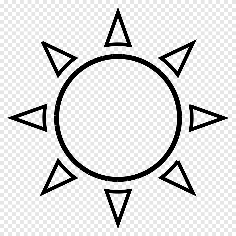 Графическое изображение солнца