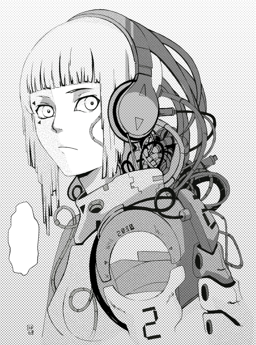 Аниме девушка киберпанк