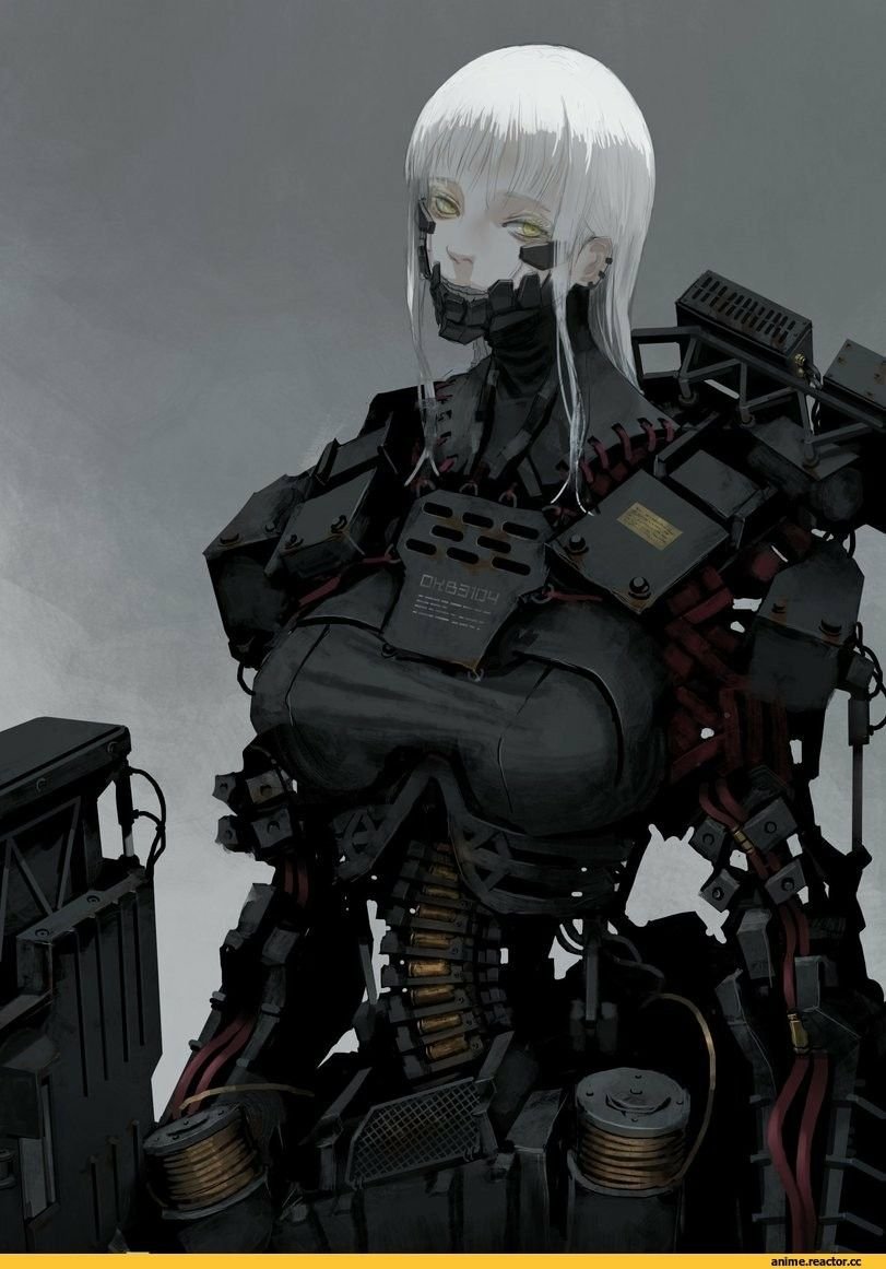 Cyberpunk Art аниме киборг