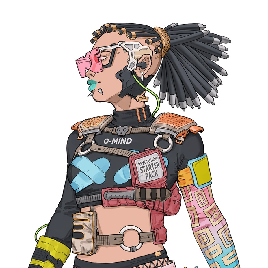 Киберпанк стиль рисования