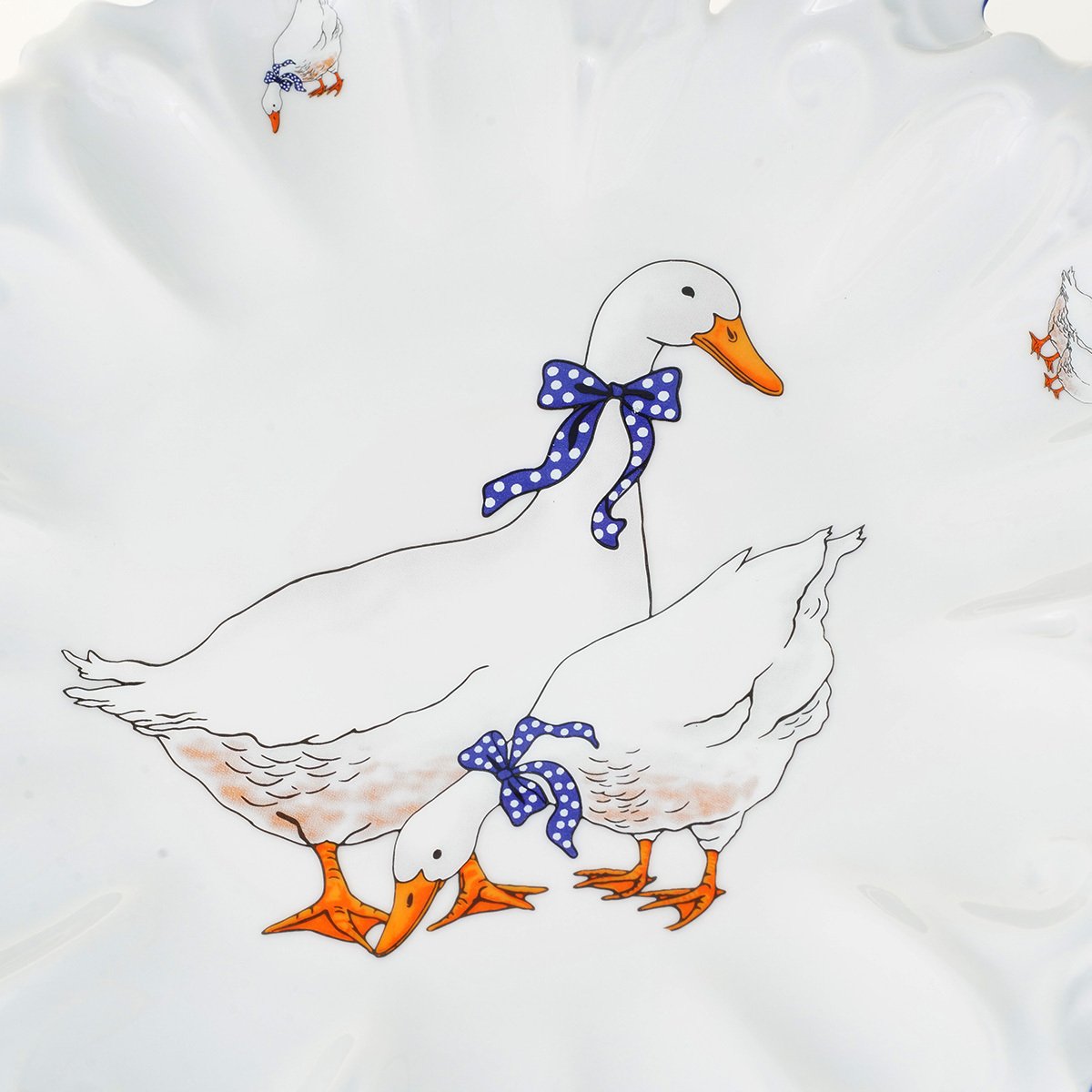 Тарелка глубокая Thun Констанция гуси 23 см