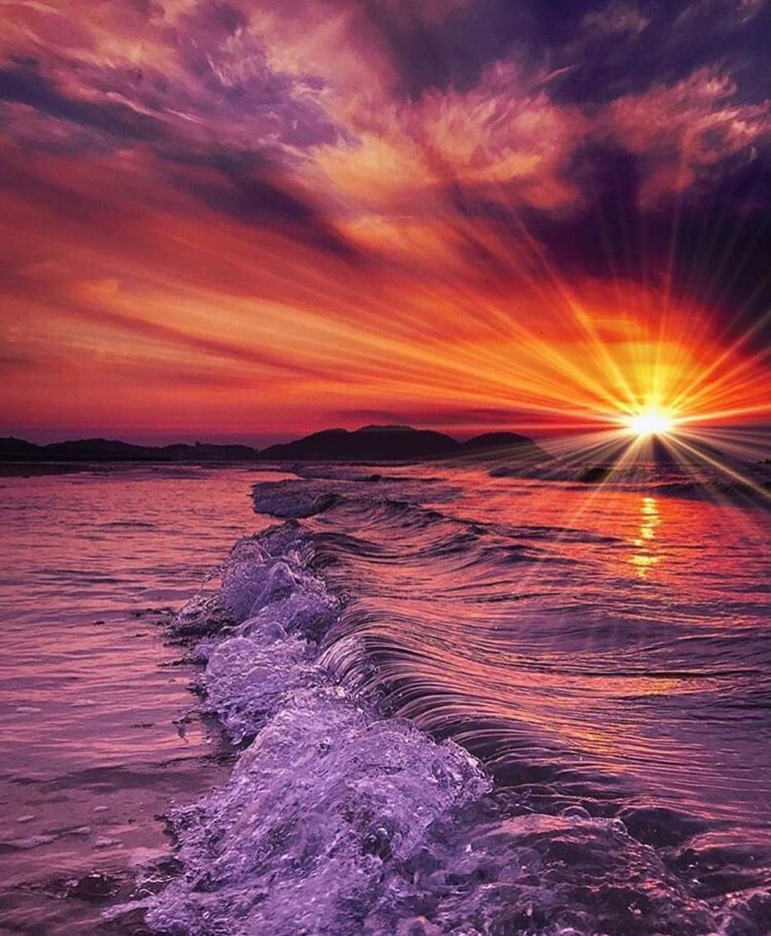 Закат на море