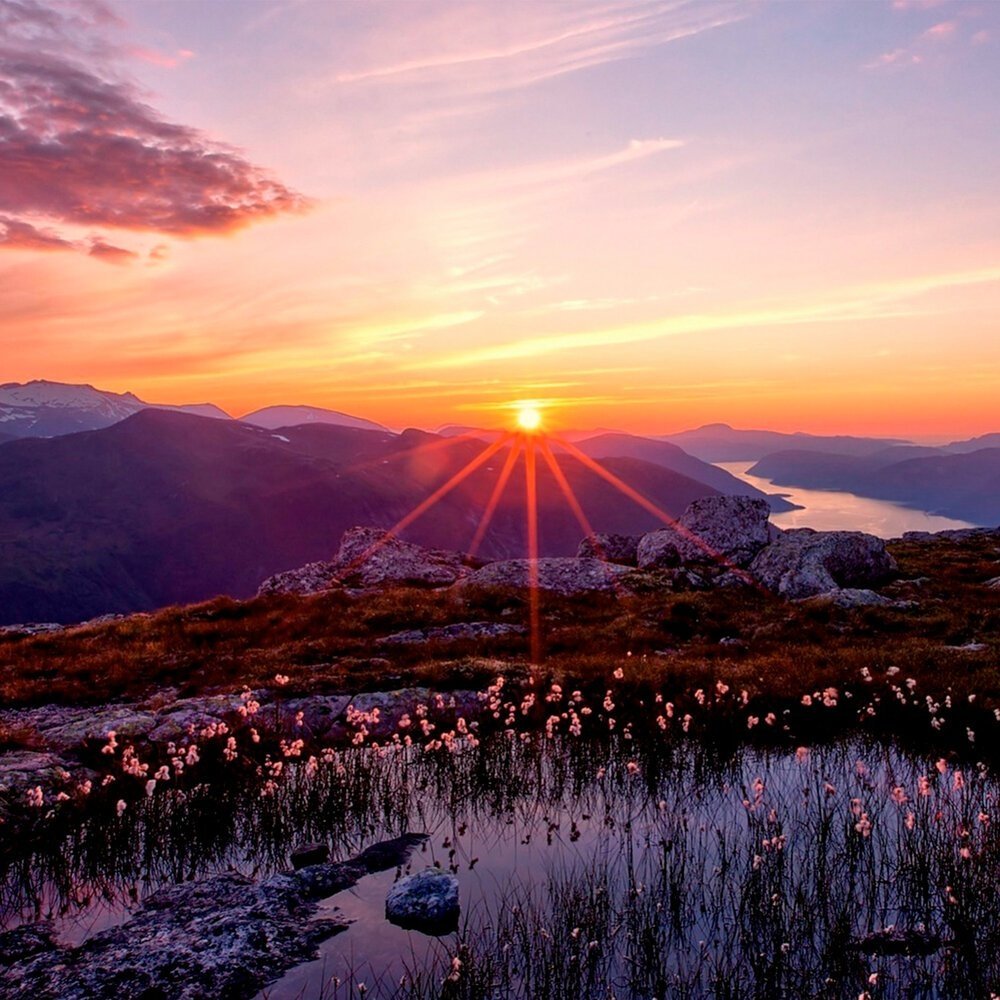 Закат в горах