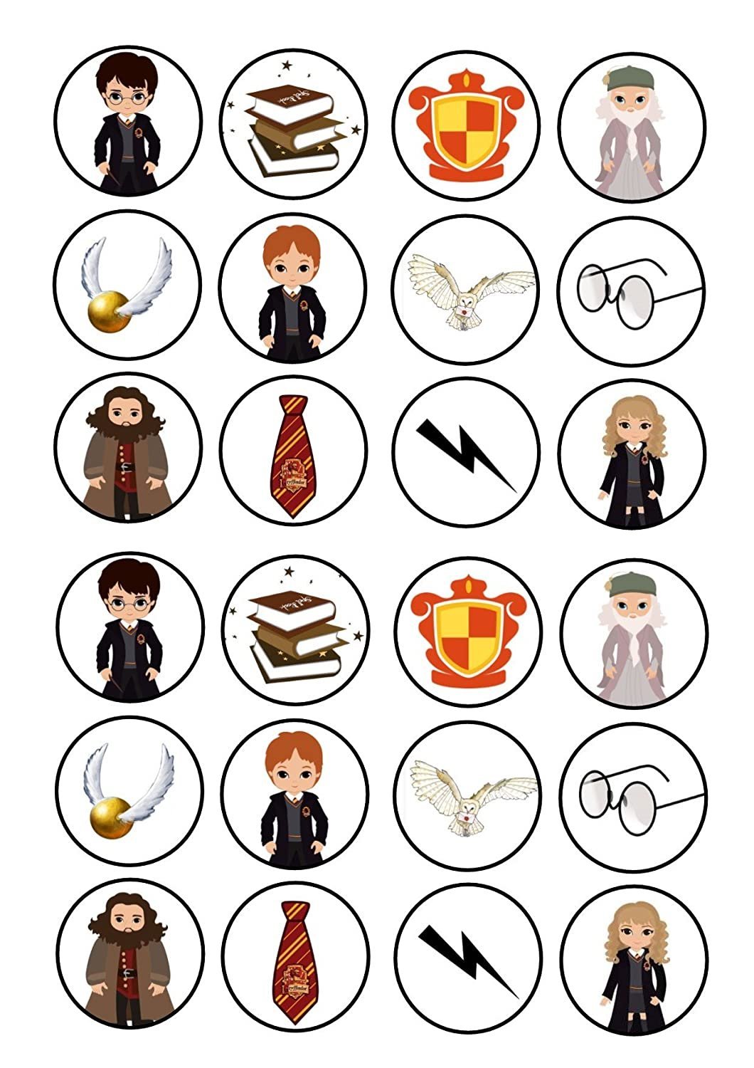 Гарри Поттер на капкейки печать