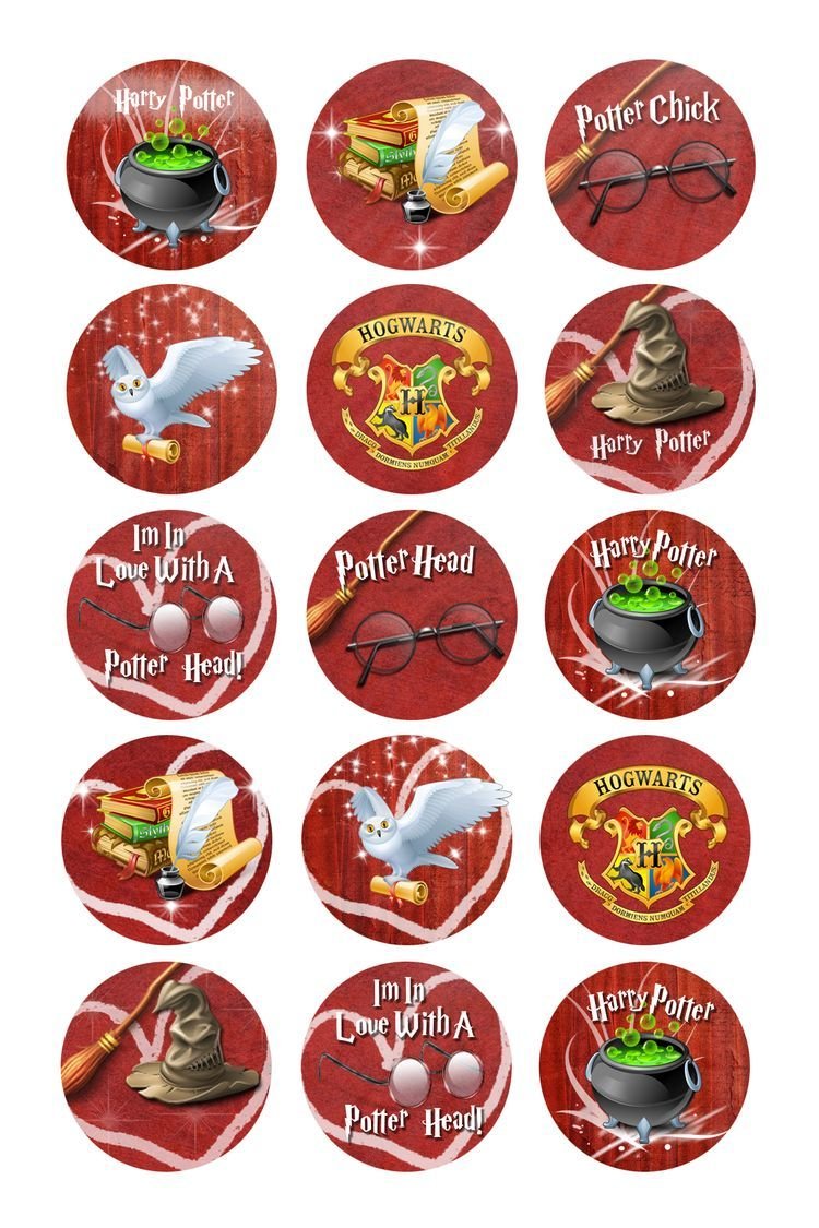 Гарри Поттер на капкейки печать