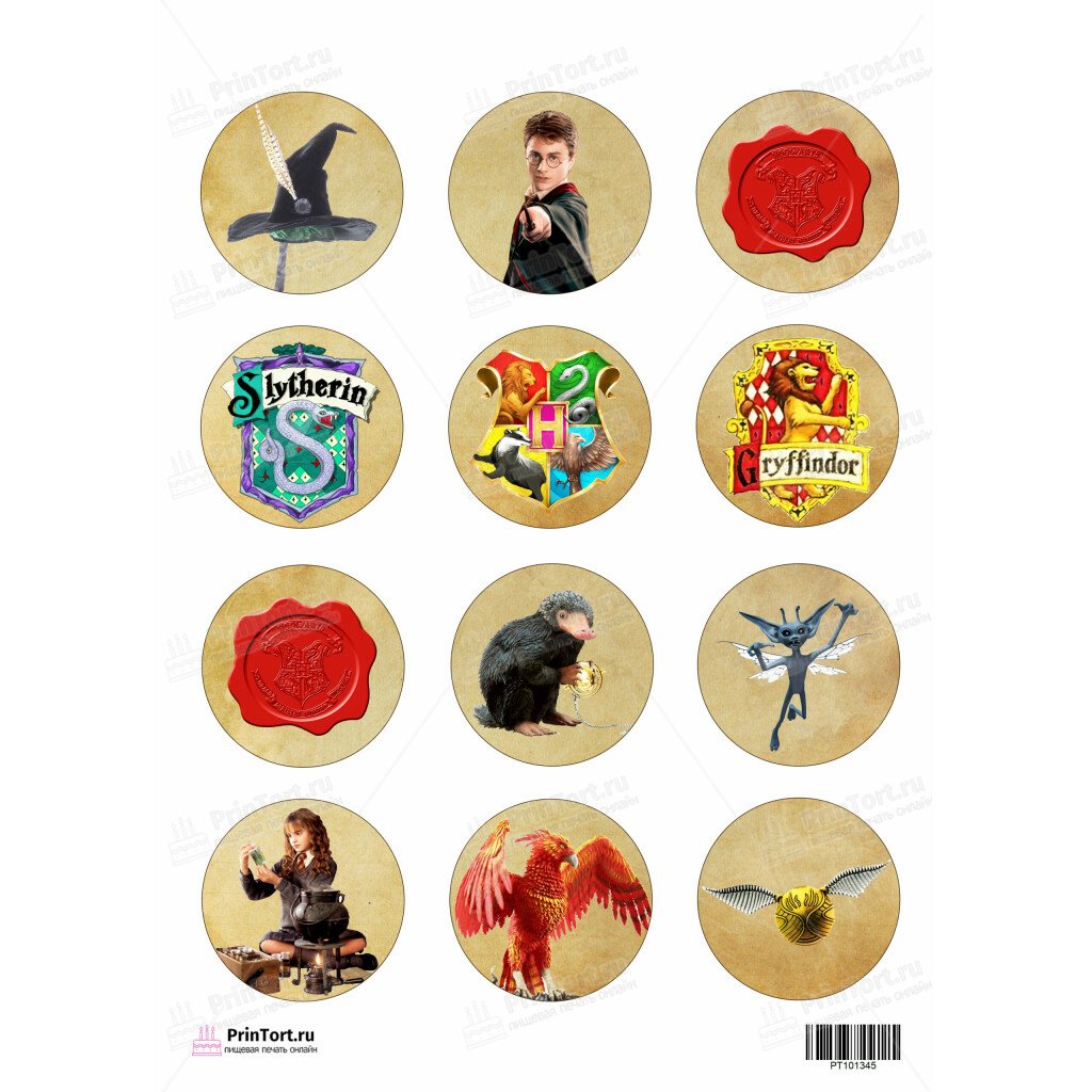Капкейки Гарри Поттер Слизерин