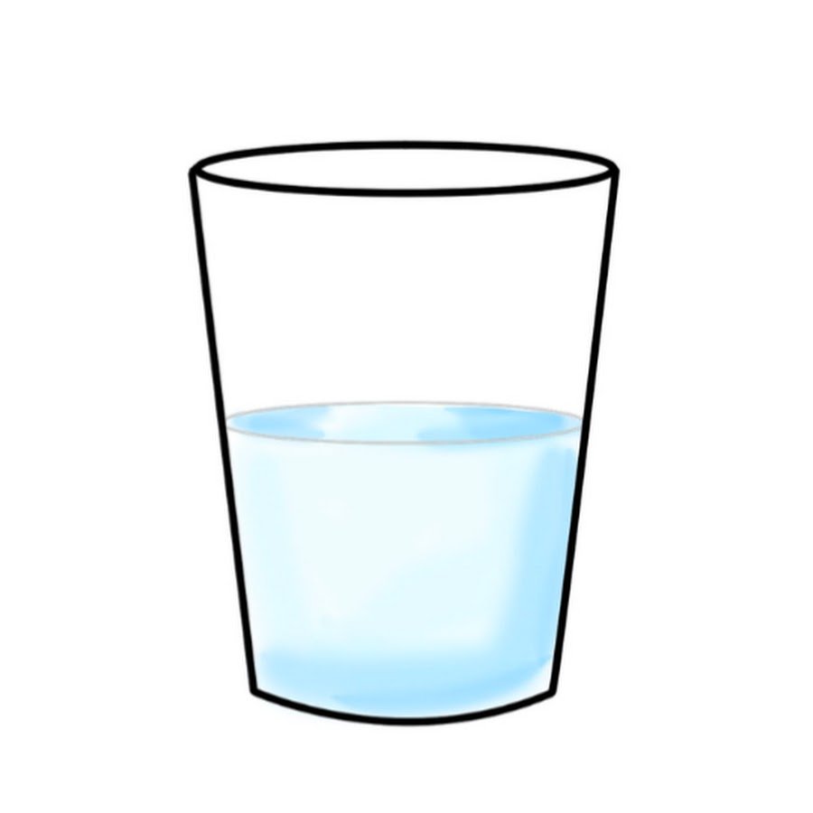 Стакан воды клипарт на прозрачном фоне