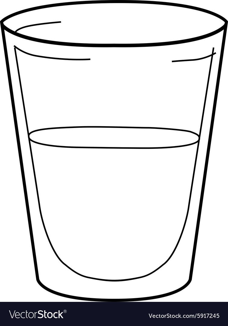 Стакан воды для срисовки