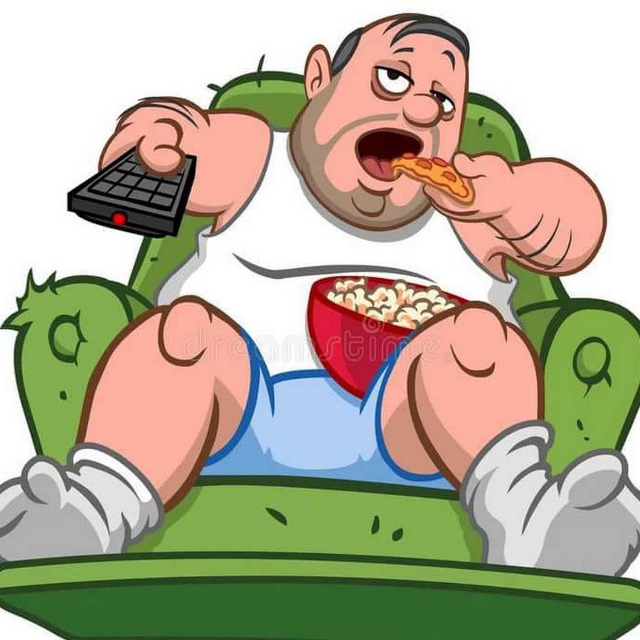 Ленивый человек мультяшный