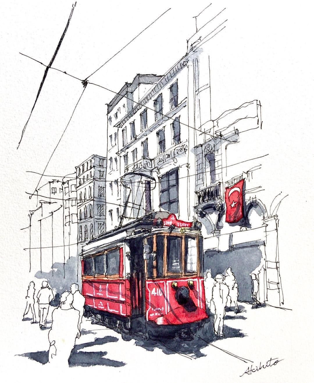 Трамвай спереди вектор