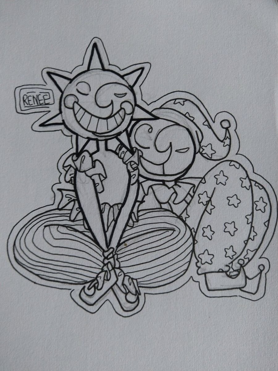 Солнце и Луна ФНАФ 9