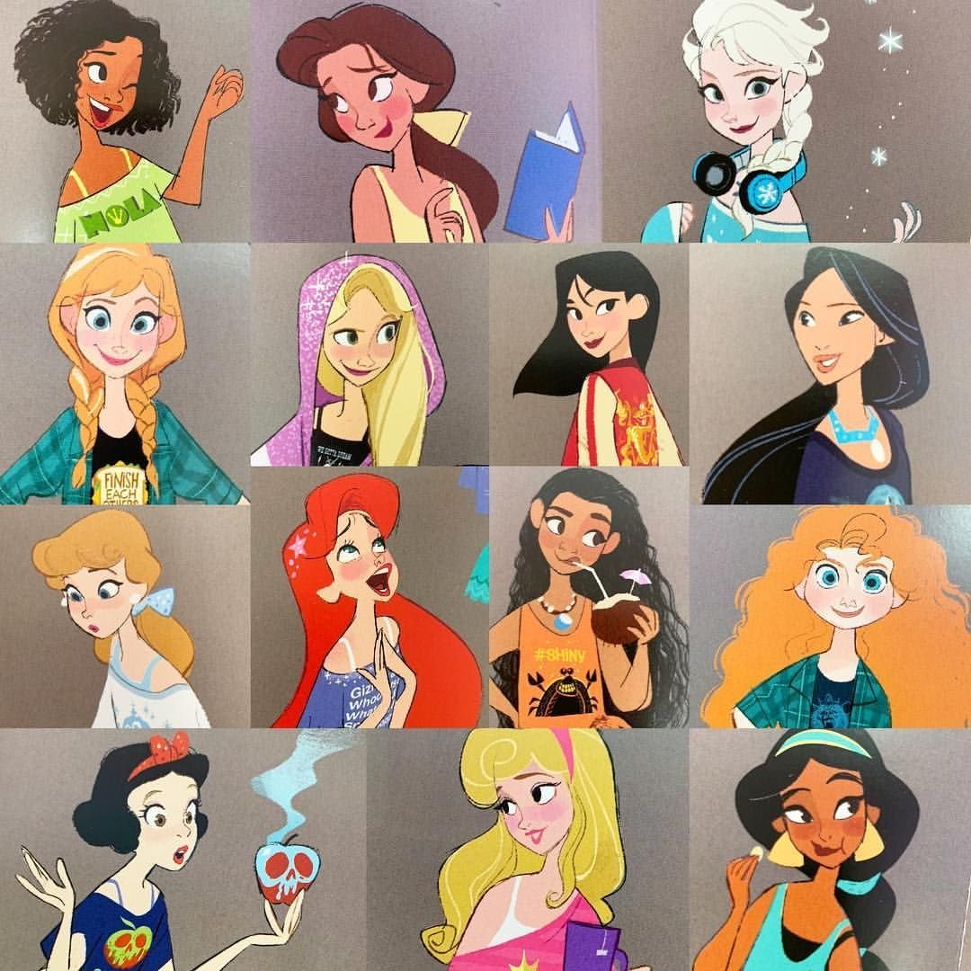 Герои из разных мультфильмов